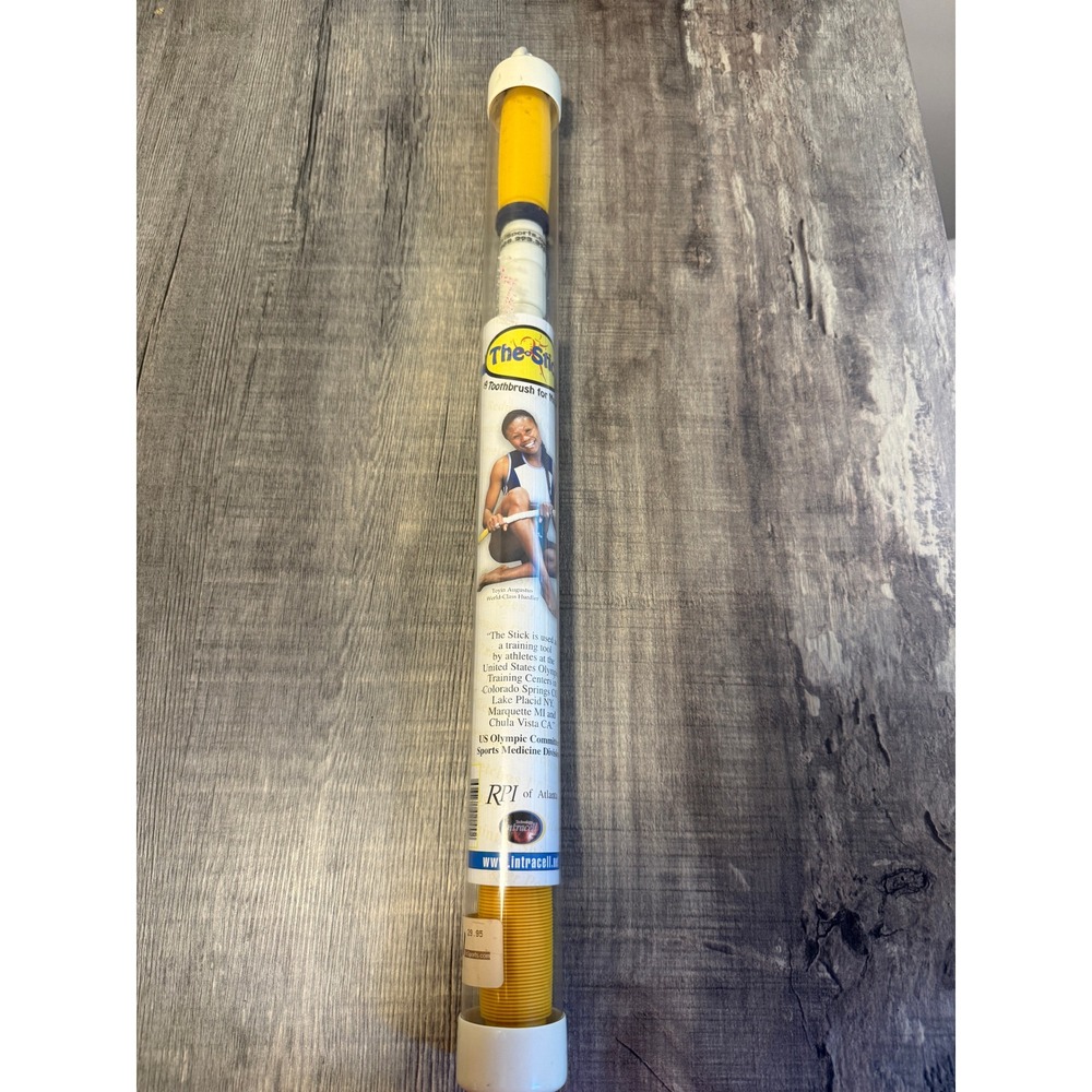 The Stick Muscle Massage Roller Self-Massage Tool Yellow White Recovery Stick